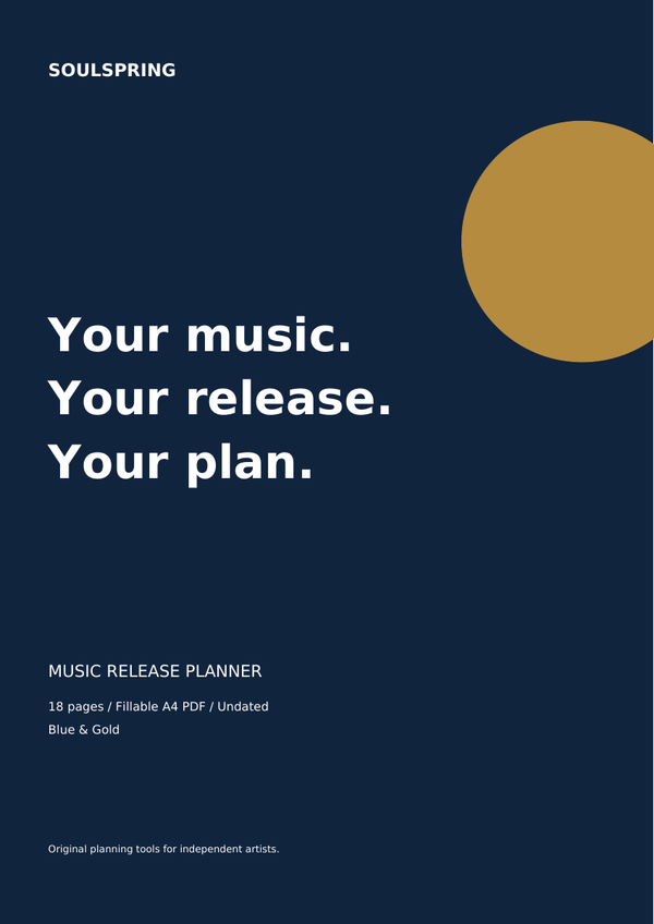 Soulspring — Music Release Planner