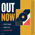 Preview of Soulspring editable square Canva templates for music release promotion