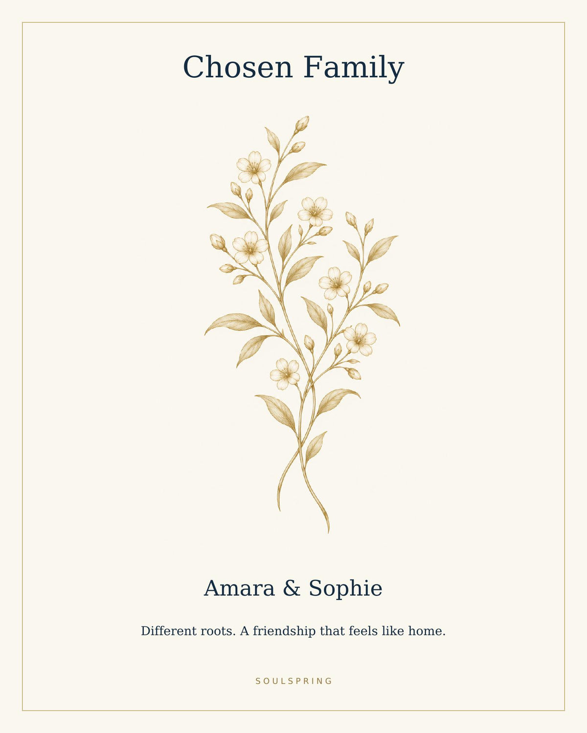 Fictional sample; personalised digital art